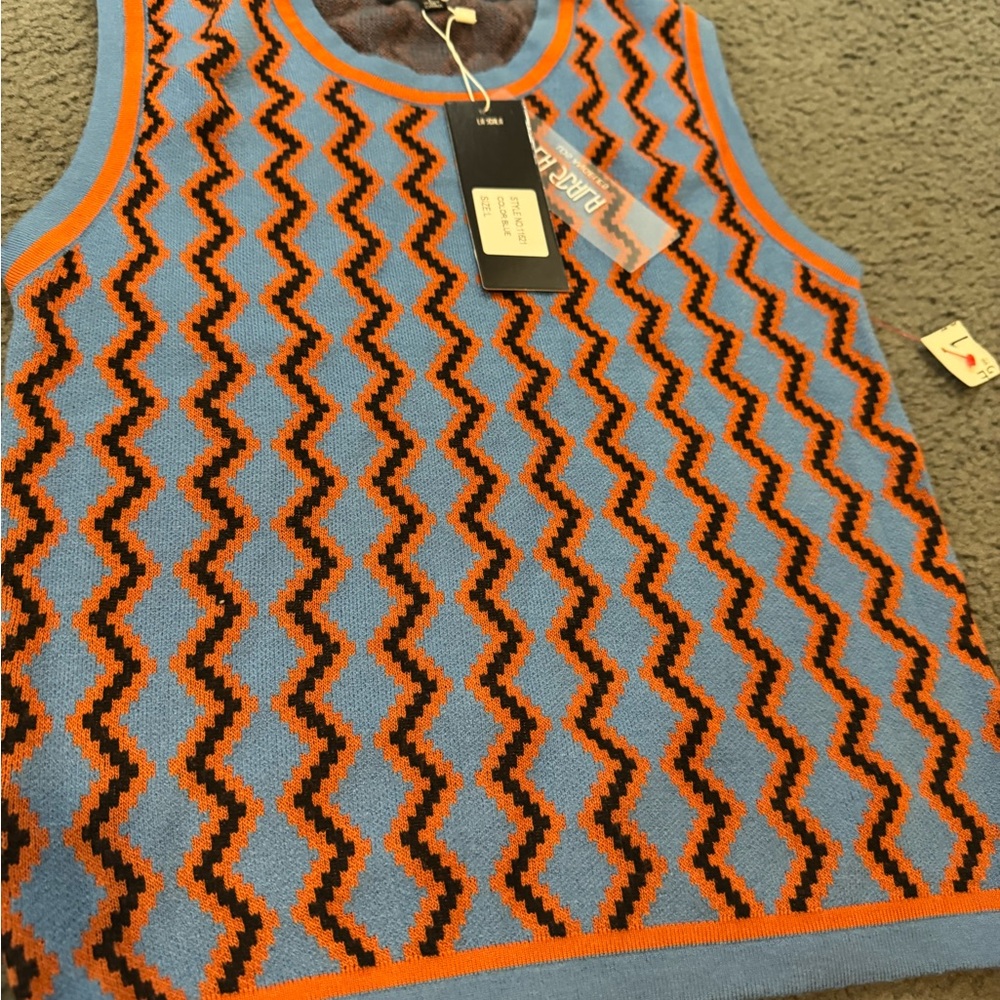 NWT | La Scala Los Angeles |  Zigzag Sleeveless Top - Picture 4 of 4